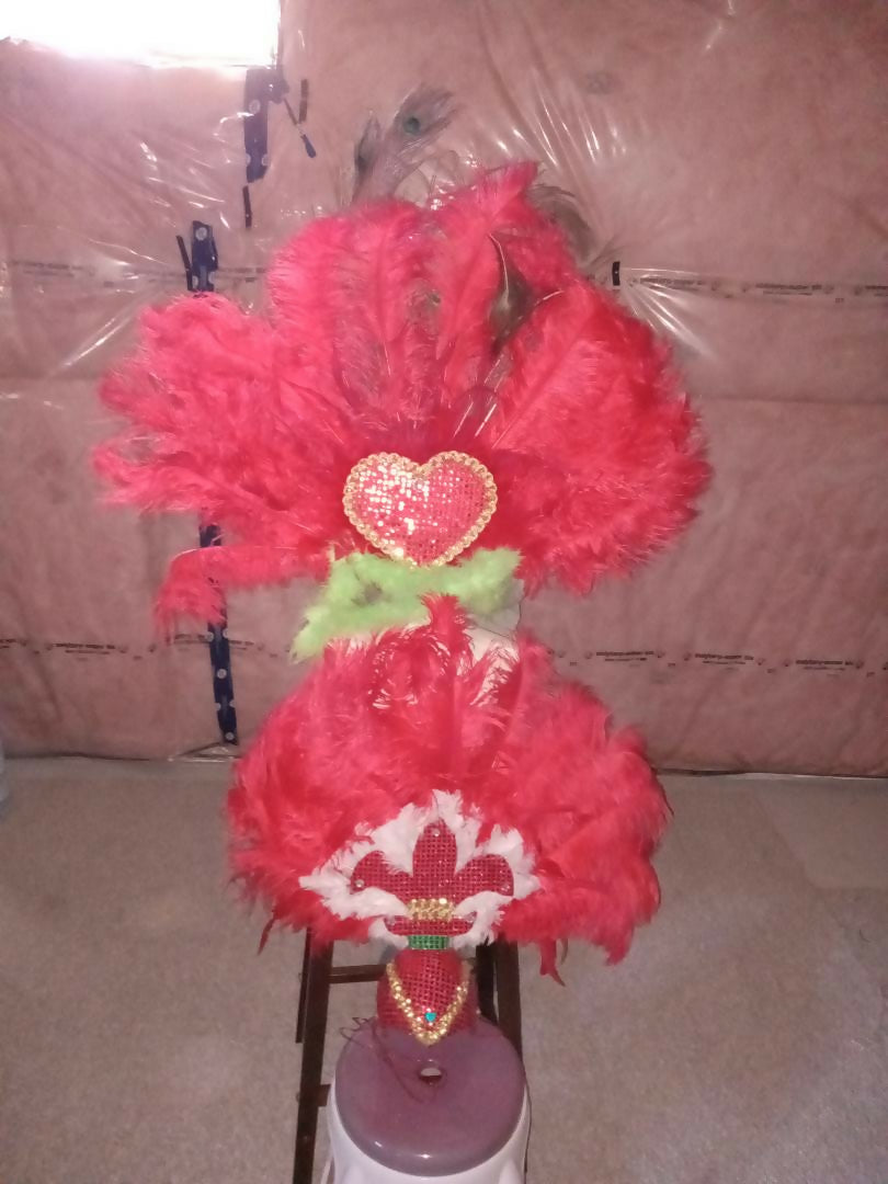 Head and back dresses for Brazilian Carnival and Caribbean festivals.