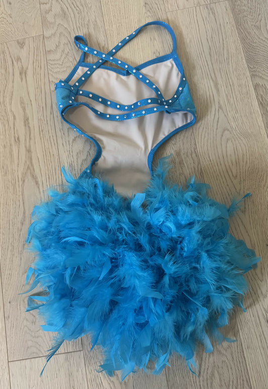 Blue Feathered Costume