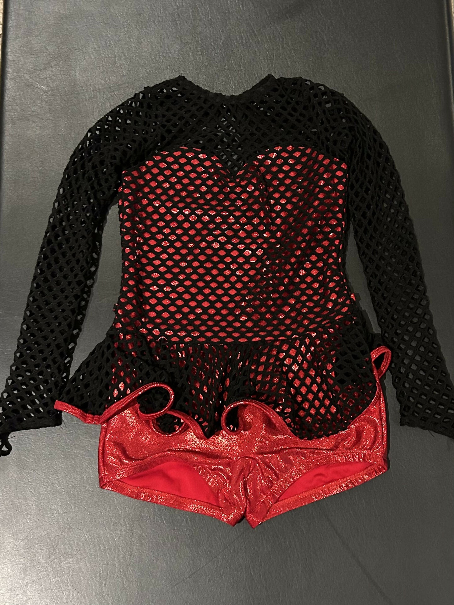 Fun black and red jazz costume