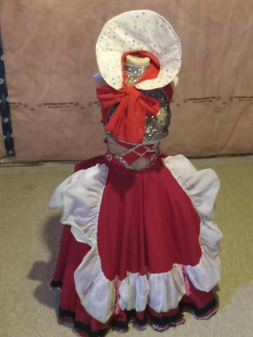 French Can Can girl's costume full set