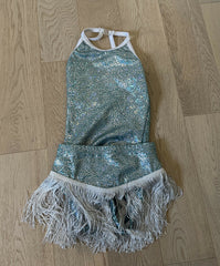 Leotard with Fringe Skirt