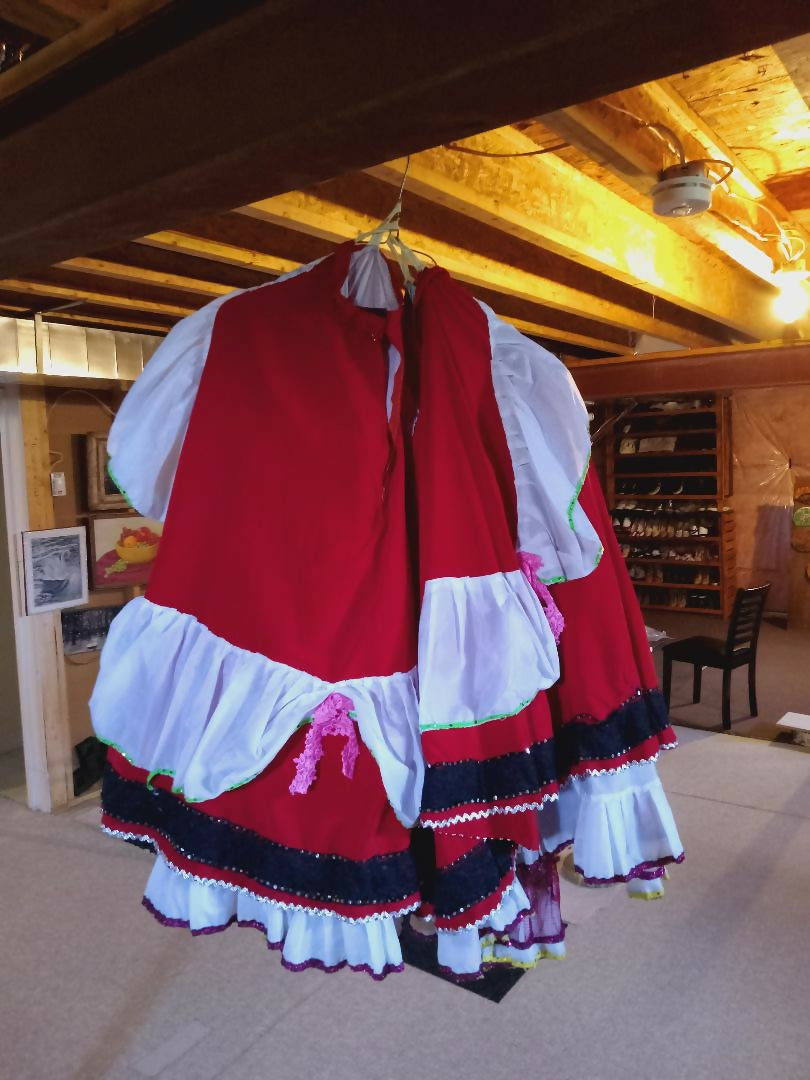 French CAN CAN costume for girls.