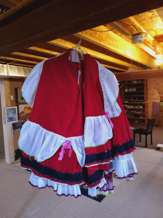 French CAN CAN costume for girls.
