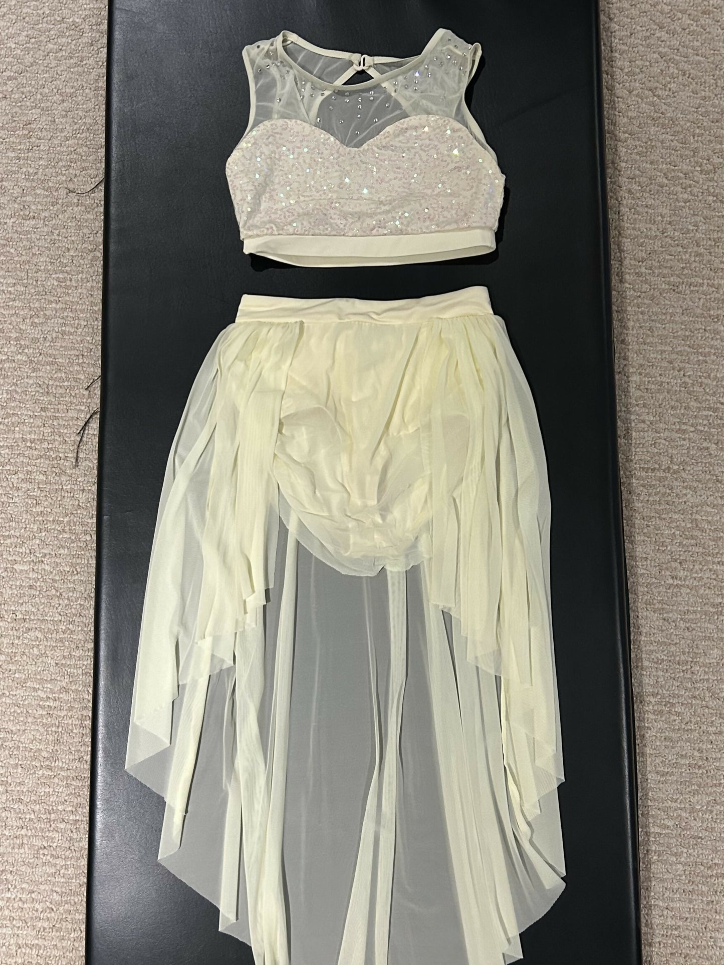 Off white flowy lyrical costume