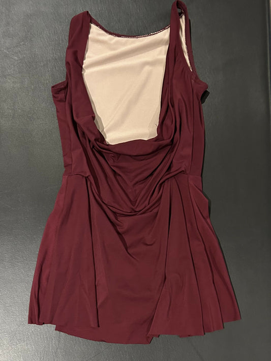 Maroon lyrical dress