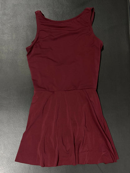 Maroon lyrical dress